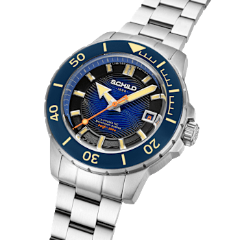 Schild Hermann Swiss Automatic Blue Dial White Stainless Steel Band
Limited Edition Watch