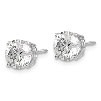 Rhodium Over 14K White Gold 2.50ct. 7.0mm Round G H I True Light
Moissanite Screwback Earrings