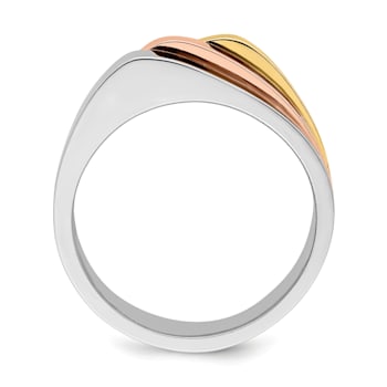 14K Triple Peaked Top Band