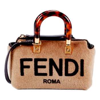 Fendi Roma By The Way Lamb Fur Mini Cross Body Bag