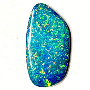 Opal on Ironstone 32x17mm Free-Form Doublet 18.98ct