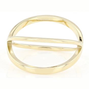 Gold-Tone Crossover Ring