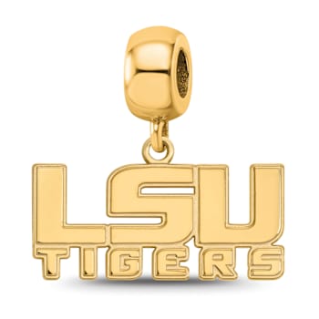 14K Yellow Gold Over Sterling Silver LogoArt Louisiana State University
Small Dangle Bead