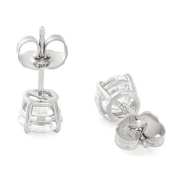 Lab-Grown Diamond Stud Earrings In 14K White Gold 1.50ctw