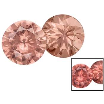 Garnet Color Shift 5mm Round Set Of 2 0.90ctw