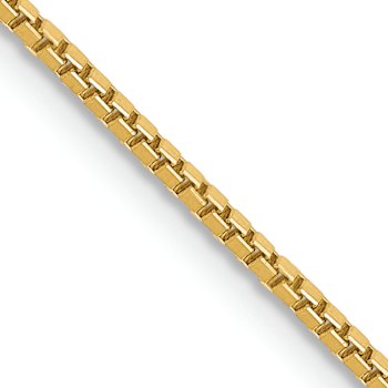 14k Yellow Gold 1.1mm Box Chain 26"