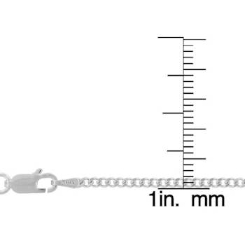 Sterling Silver Cuban 2MM Link Necklace