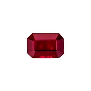 Burmese Ruby 6.2x4.3mm Emerald Cut  0.88ct