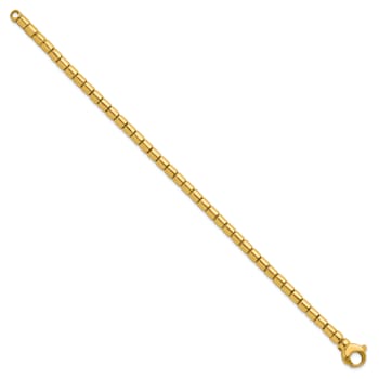 14K Yellow Gold 4.8mm ID Oval Link 8 inch Bracelet