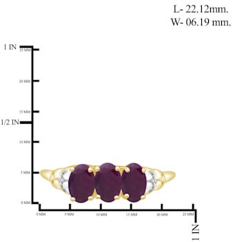 Red Ruby 14K Gold Over Sterling Silver Ring 1.80ctw