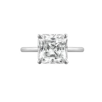 White Cubic Zirconia Platinum Over Sterling Silver Ring 4.00ctw