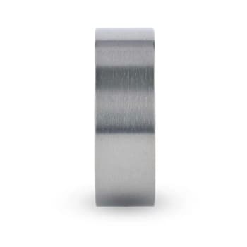 SOLAR Flat Profile Brushed Finish Men’s Titanium Wedding Band 8mm