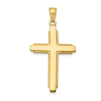 14k Yellow Gold Cross Pendant