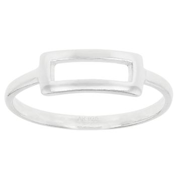 Buckle Band Ring In Sterling Silver