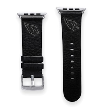 Gametime Arizona Cardinals Leather Band fits Apple Watch (38/40mm M/L
Black). Watch not included.