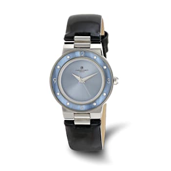 Ladies Charles Hubert Stainless Blue Mother of Pearl 32mm Watch