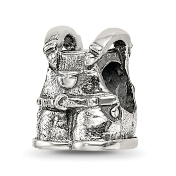 Sterling Silver Overalls Bead