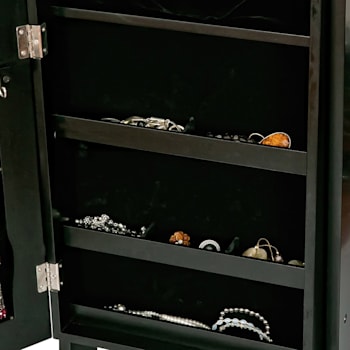 Mele and Co Victoria Mirrored Jewelry Armoire