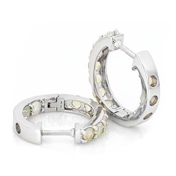 Ethiopian Opal Earrings In Sterling Silver