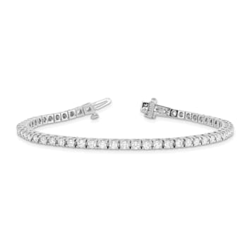 14K White Gold Lab Grown Diamond VS/SI GH, Tennis Bracelet