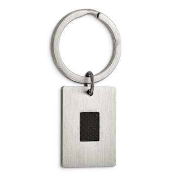 Stainless Steel Brushed Black Carbon Fiber Inlay 4-piece Boxed Set
