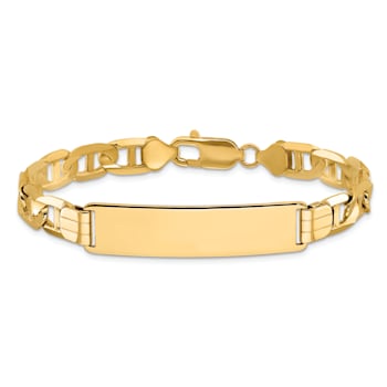 14k Yellow Gold Mariner Link ID Bracelet