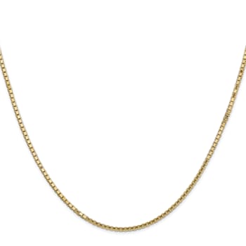 14k Yellow Gold 1.5mm Box Chain 18"