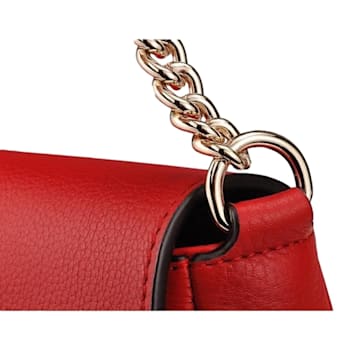 Gucci Soho Disco Red Leather GG Tassel Chain Crossbody Bag
