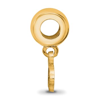 14K Yellow Gold Over Sterling Silver LogoArt Texas State University
Extra Small Dangle Bead