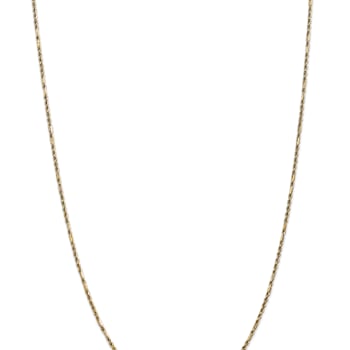 14k Yellow Gold 1.8mm Solid Diamond-Cut Milano Rope 30 Inch Chain