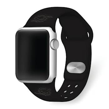 Gametime Miami Dolphins Debossed Silicone Band fits Apple Watch (42/44mm
M/L). Watch not included.