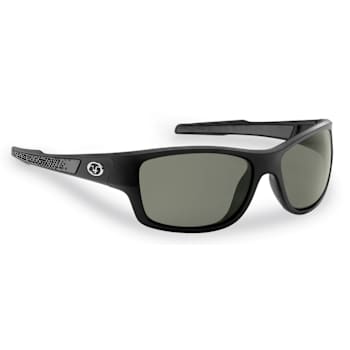 Flying Fisherman Down Sea Polarized Sunglasses Matte Black Frame/Smoke Lens