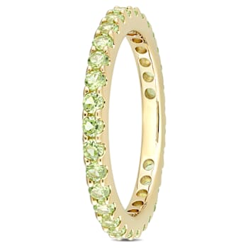 Peridot 10K Yellow Gold Ring 1.24ctw