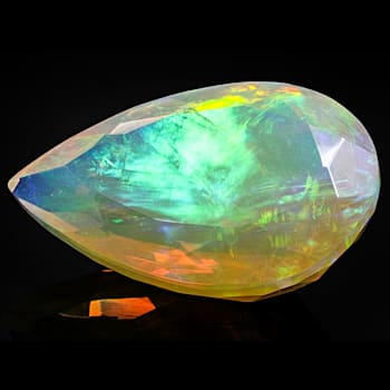 Ethiopian Opal 17.5x11.6mm Pear Shape 5.86ct