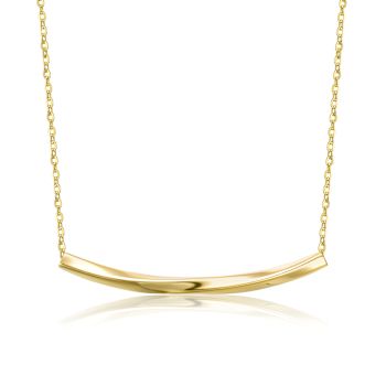 Sleek Bar Necklace In 14K Gold Over Sterling Silver