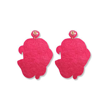 Pink/Green Left & Right Flamingo Earring