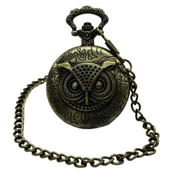 Invicta Vintage 47mm Owl Design Quartz Pocket Watch