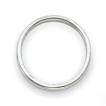 14K White Gold Polished 2mm Band
