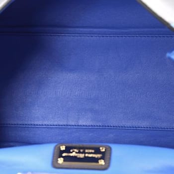 Ferragamo Sofia Calf Blue Fumee Blue Grey Medium Handbag