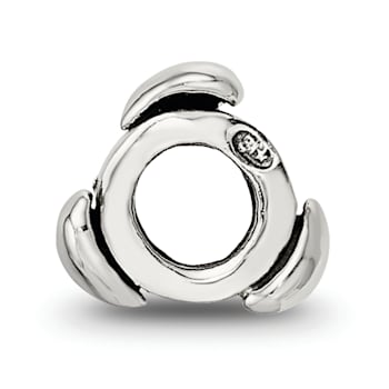 Sterling Silver Hearts Bead