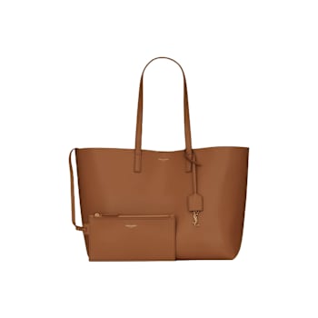 Yves Saint Laurent East-West Shopping Tote in Brick