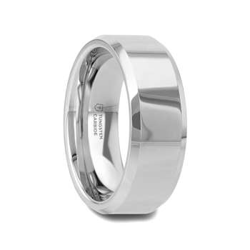 CORINTHIAN Beveled Tungsten Carbide Ring 8mm