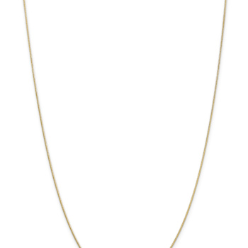 10k Yellow Gold 0.9mm Solid Round Snake 18 Inch Chain