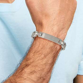Titanium Brushed ID Bracelet