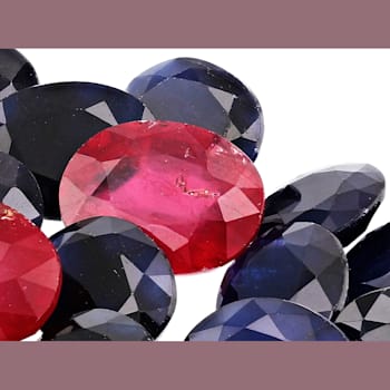 Ruby and Sapphire Mixed Shape Parcel 50.00ctw