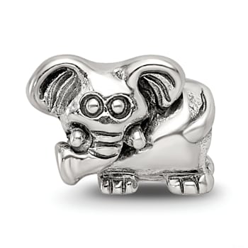 Sterling Silver Elephant Bead