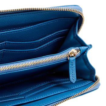 Mimi Blue Continental Wallet