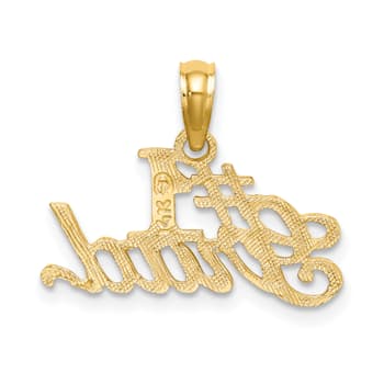 14K Yellow Gold #1 GRAD Charm
