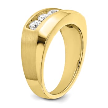 10K Yellow Gold Lab Grown Diamond SI1/SI2, G H I, Men's 5-Stone Ring
