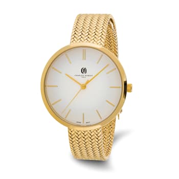 Ladies Charles Hubert IP-plated Stainless Steel White Dial Watch